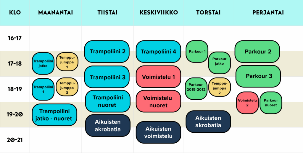 Reenis Kurssikalenteri syksy 2025